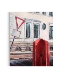 Image 2 of Painting / maleri / "København – Malerdrømme og tankestreger – Den nysgerrige ..." / 40x50 cm