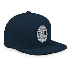 Image of White Printed Solid Snapback