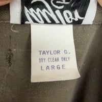 Image 7 of Upcycled Cropped Brown Button Front Rose Lace Shirt Taylor G Dallas Cottage- Women’s  L