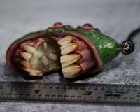 Image 6 of Mutant Pickle Pendant, big mouth, four eyes