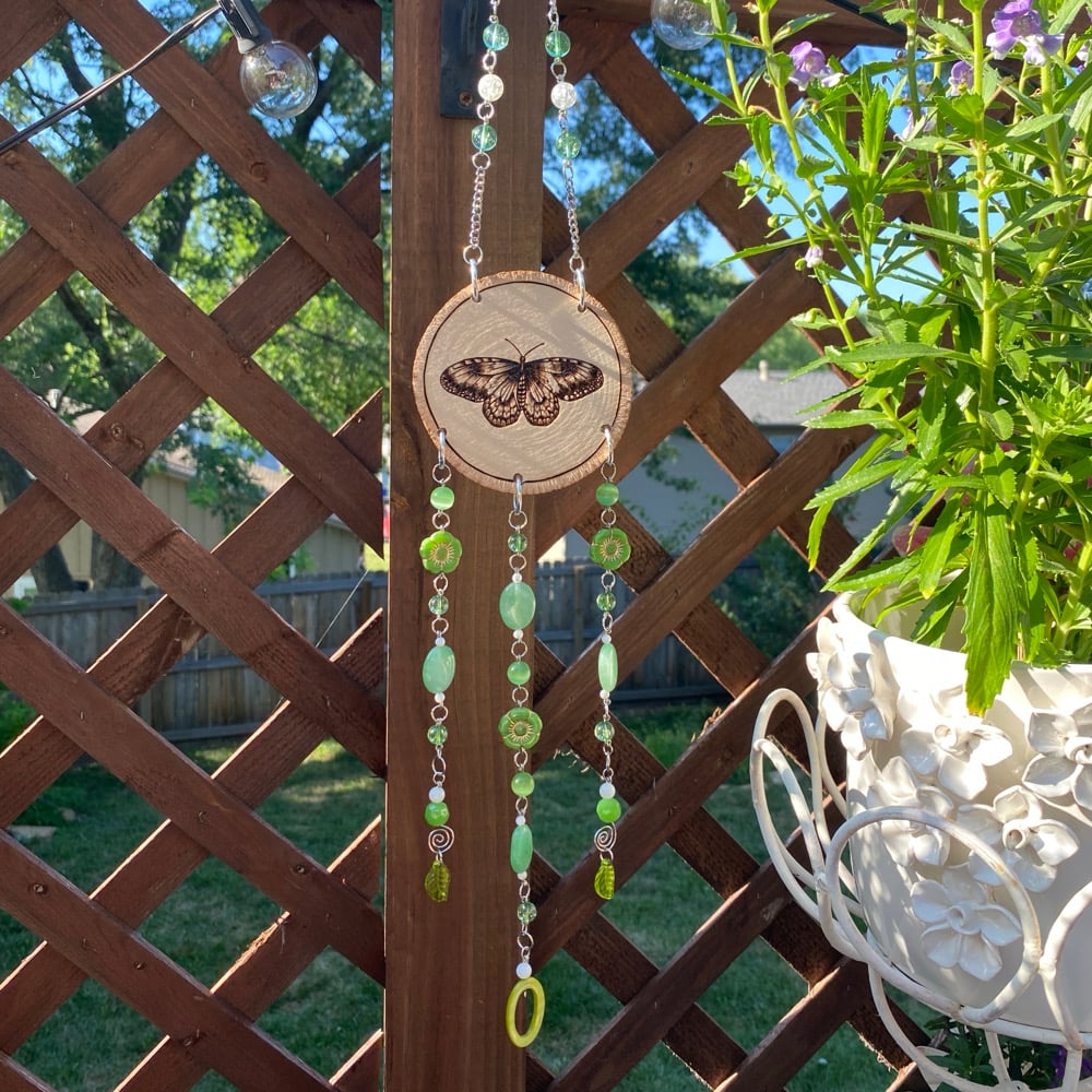 Image of Green Garden Hanging Sun Catcher 