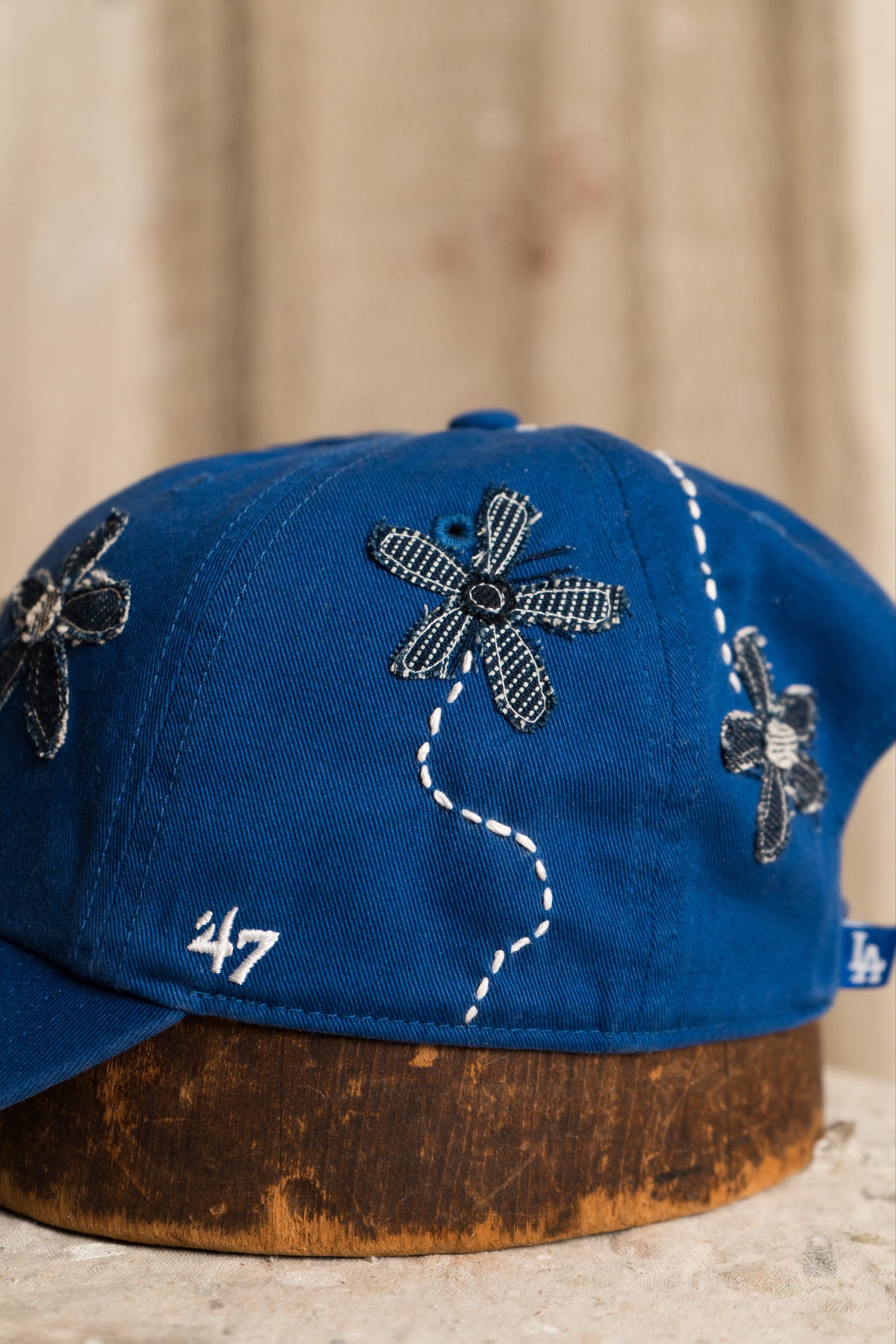Image of Indigo Dodgers cap 