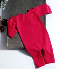Image 3 of Christmas Newborn romper for photo shoots | red