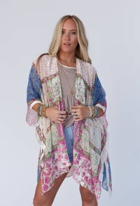 Image 1 of Boho Patchwork Kimono