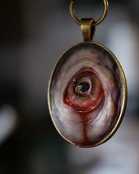 Image 15 of Color Shift Eye glow in the dark pendant OOAK