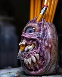 Image 4 of Don't run with you pencils-pencil holder, brush holder, pen holder, Reflective Eye