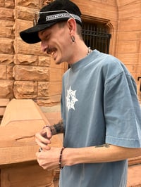 Image 5 of “OMENS” Heavyweight Tee (Pigment Blue) 