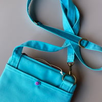Image 3 of Caribbean Blue Dye And Painted Canvas Carry Case
