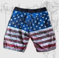 Image 2 of (34) affliction swim trunks