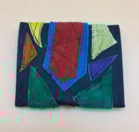 Image 3 of Scrap Leather Coin Purse with Abstract Shapes (One-of-a-Kind) Black