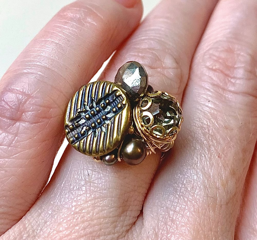 Image of "Edgy" Bouquet Ring