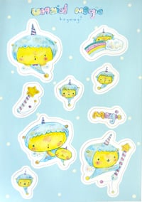 Image 1 of unimaid sticker sheet