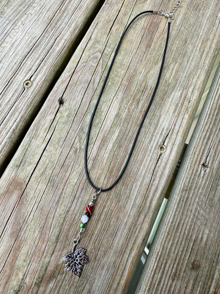 Image of Free Palestine Necklace (Leaf 8)