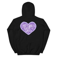 Image 4 of HOT GIRLS HAVE HEART HOODIE - PURPLE