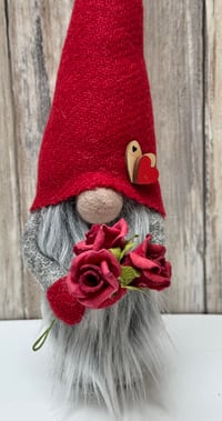 Image 4 of Harris Tweed Wee Valentine Gnome