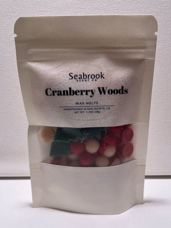 Candlecopia Cranberry Woods Strongly Scented Hand Poured Vegan Wax Melts, 12 Scented Wax Cubes, 6.4 Ounces in 2 x 6-Packs