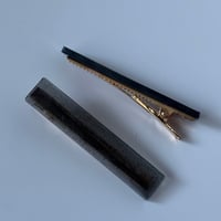 Image 2 of Black Hair Slides Set (bar shape)