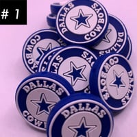 Image 10 of FootBall Silicone Bead 