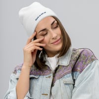 Image 1 of Check Your Gut -- Embroidered Beanie