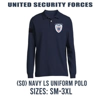 (SO) NAVY LONG SLEEVE POLO