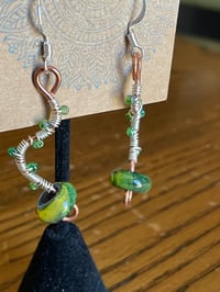 Image 4 of Copper Serpentine Earrings  