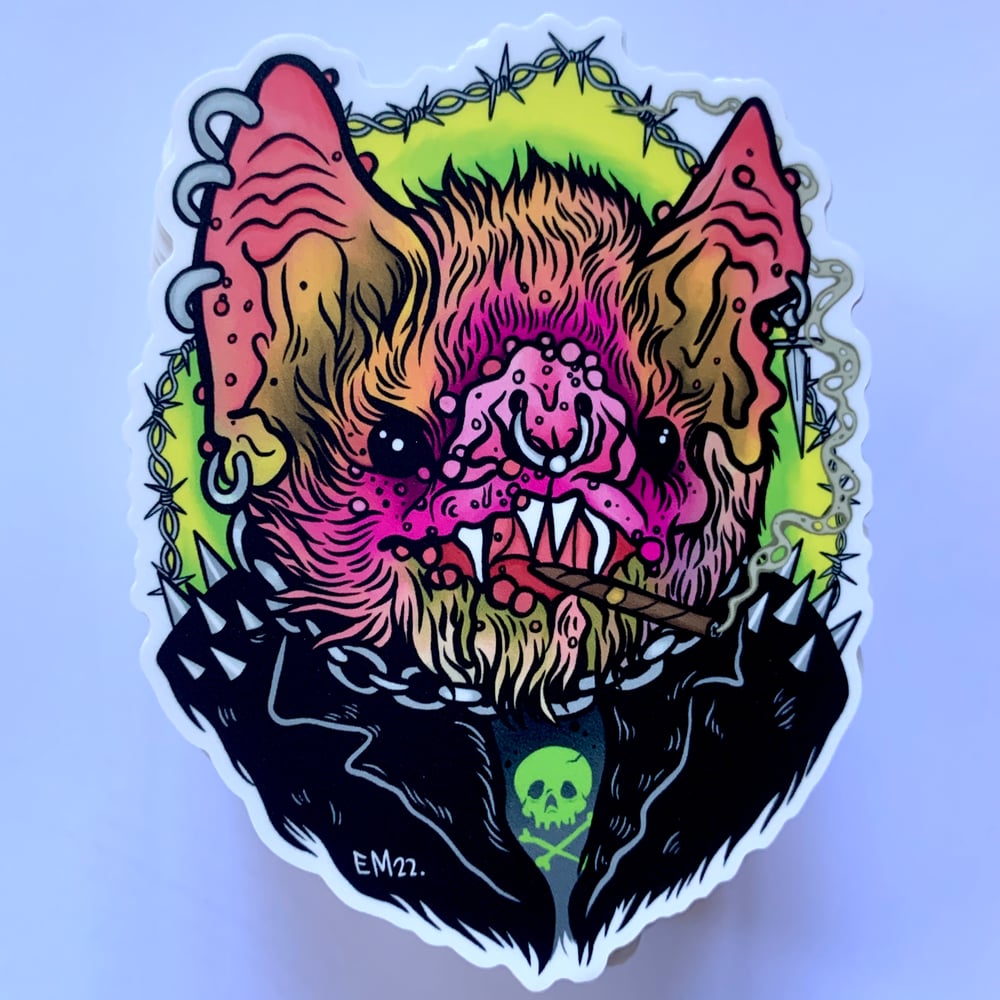 Emetic Art Bat Pack Sticker