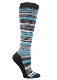 Image 2 of Marled Blue Fashion Compression Sock 