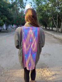 Image 3 of Green Ikat Kimono