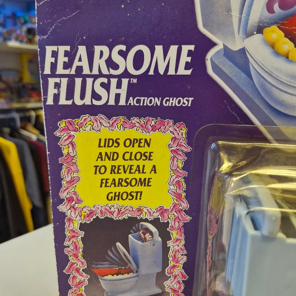 Image of Kenner The Real Ghostbusters Fearsome Flush Action Ghost Figure (Carded)