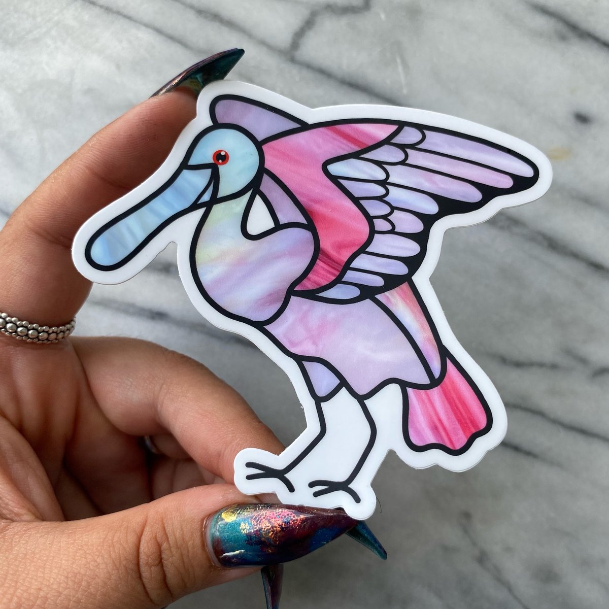 Image of Spoonbill Sticker