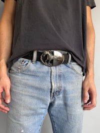 Image 4 of Maison Margiela Horse Hybrid Buckle Leather Belt