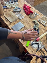 Image 2 of Ammonite charm bracelet 
