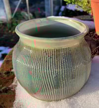 Image 2 of Textured Blue Green vase/planter