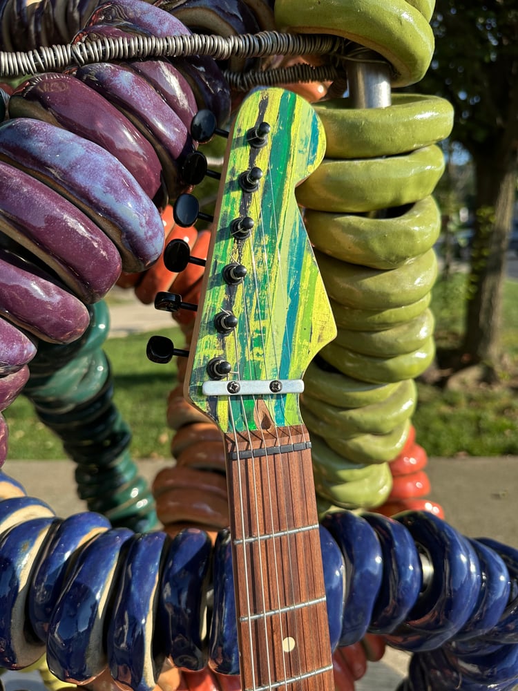Image of Fender Stratocaster Green Burst Guitar