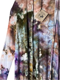 Image 3 of S Jersey Knit Cardigan in Autumn Watercolor Ice Dye