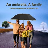 Image 2 of 130cm Big Top Quality Umbrella Men Rain Woman Windproof Large Paraguas Sun 3 Floding Big Umbrella Ou