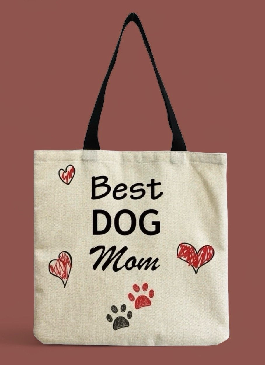 Best Dog Mom Tote Bag Best Dog Mom Tote Bag