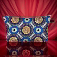 Image 10 of Ethnic Print Cosmetic Bag - Afro Ladies Toiletry Bag