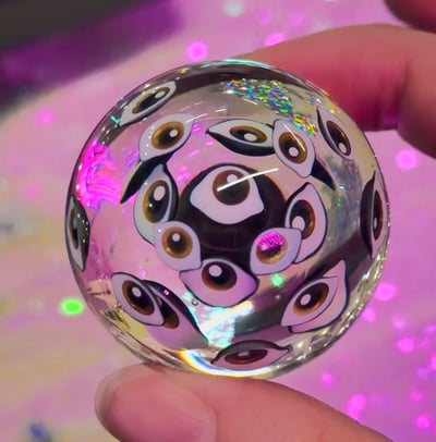 Image of Hazel layered eye marble