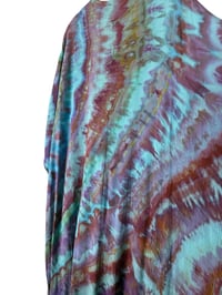 Image 8 of S Long Woven Kimono in Tropical Agate Ice Dye