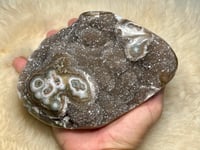 Image 11 of Druzy Rainbow Amethyst With Stalactite Eyes #2398
