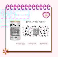 Dog Mom UV DTF Cup wrap
