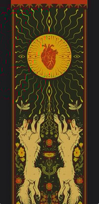 Image 14 of Love & Warmth Wall Scroll Woven Tapestry 