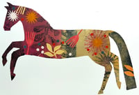 Image 1 of Domingo , a russet and stone monoprinted horse