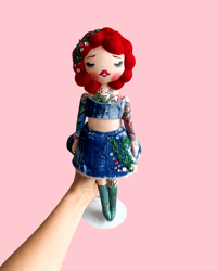 Image 2 of RESERVED FOR ALLISON MEDIUM ART DOLL