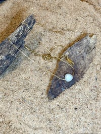 Fresh Water Pearl 18k Gold Necklace 