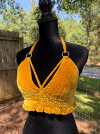 Image 4 of S/M Velvet Eclipse Corset Top