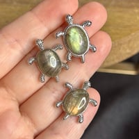 Image 1 of Labradorite Turtle Pendant ($6)