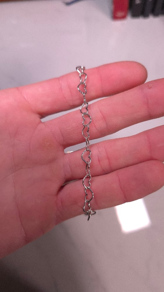 Image of Heart chain bracelet 