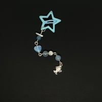 Image 3 of Blue Moonstone/Caribbean Calcite Fish Hair Clip